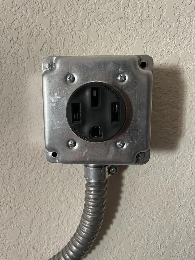 NEMA 14-50 outlet installed for Smart Home Electrical in McFarland